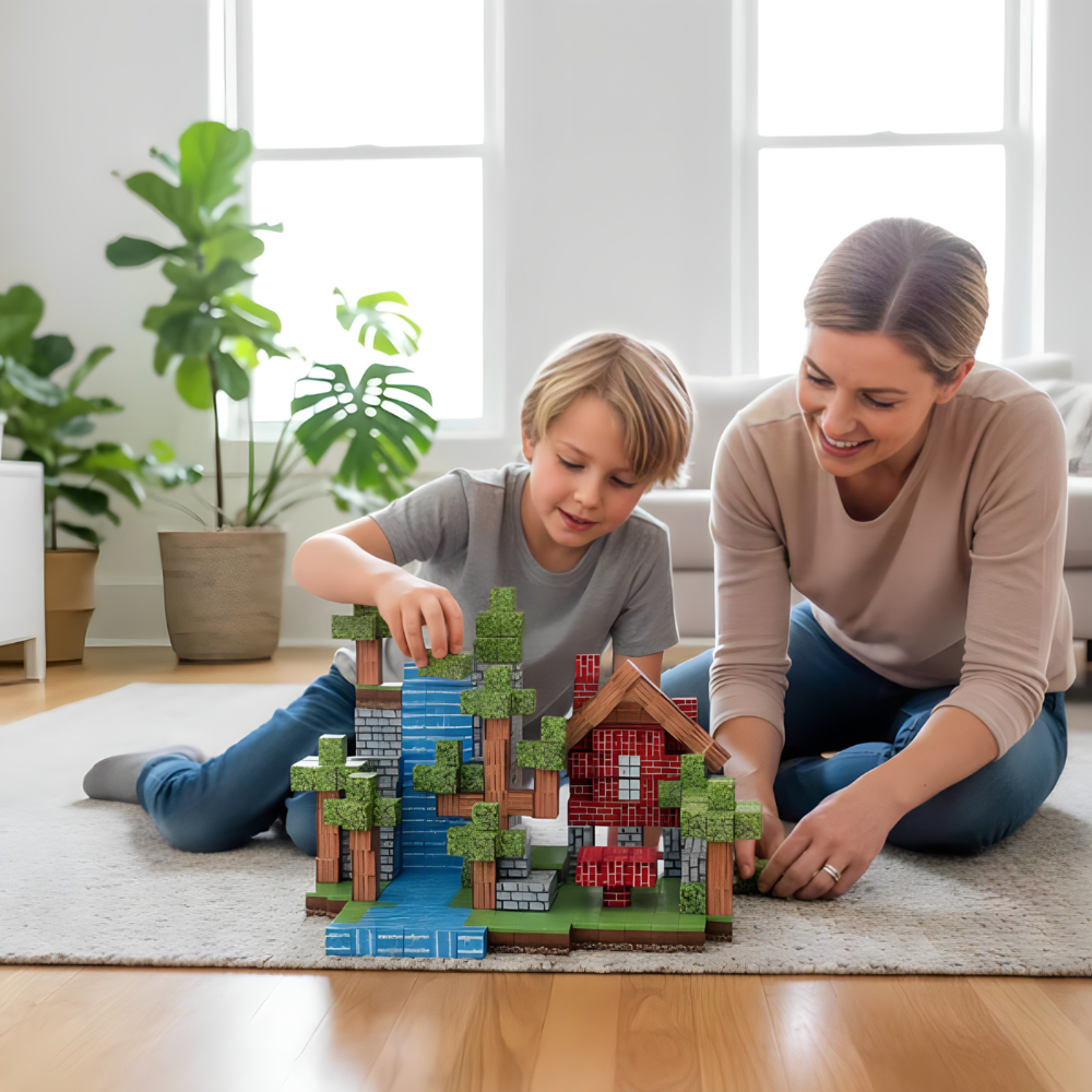 Minecraft Svet u Magnetnim Blokovima – Pixel Kocke