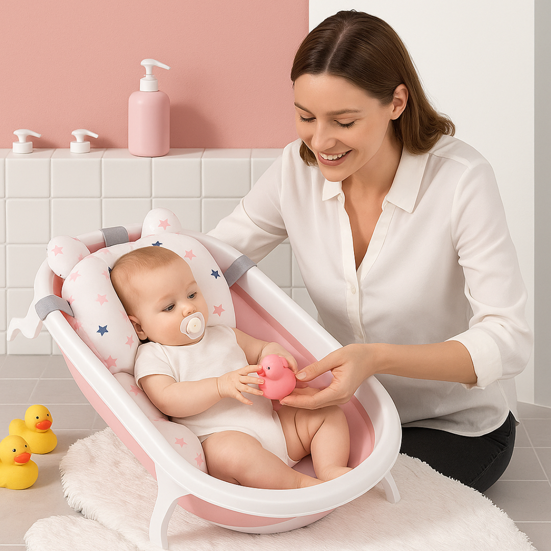 Sklopiva Mini Kada za Bebe sa Jastukom
