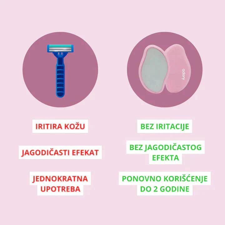 Kristalni Depilator za Bezbolno Uklanjanje Dlačica