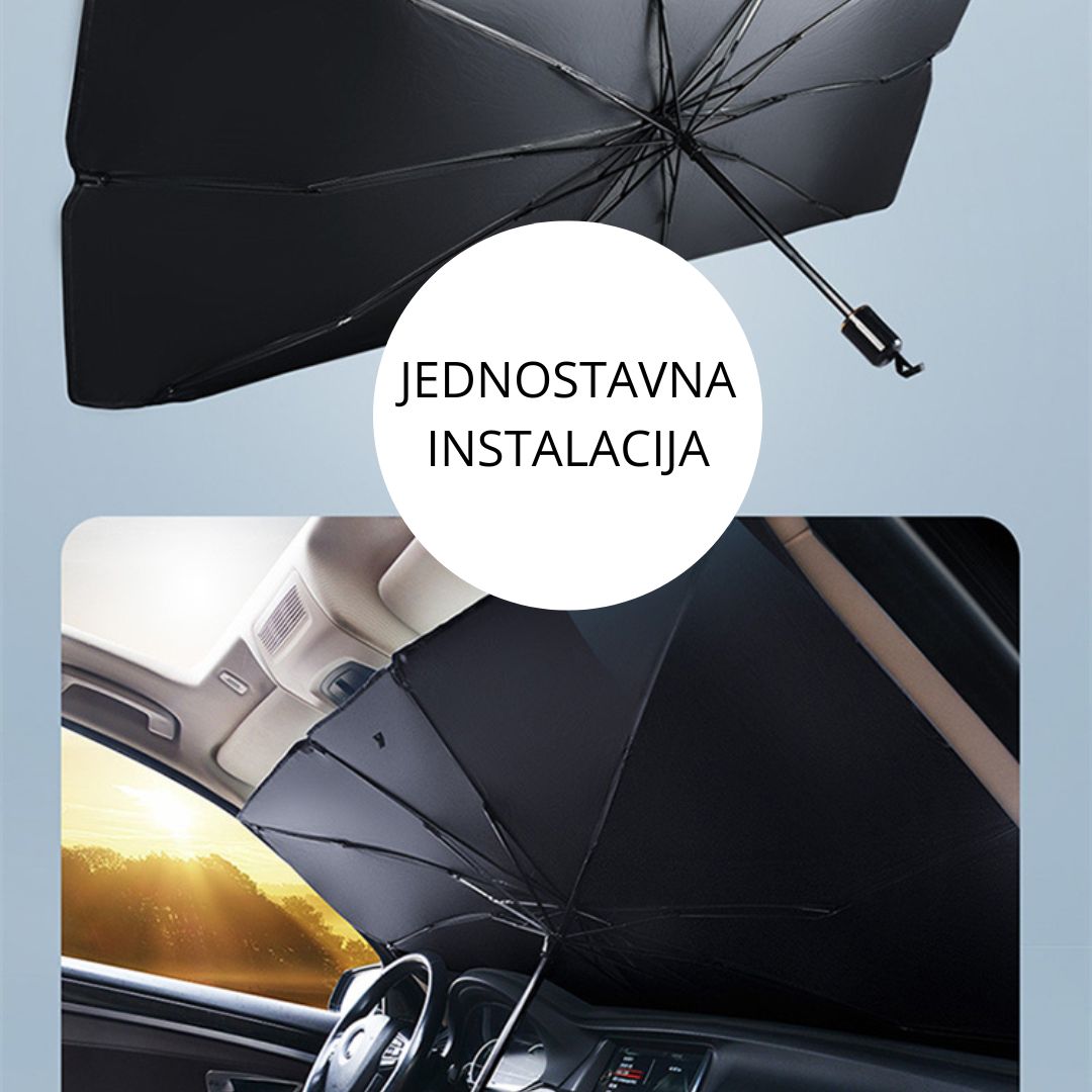 Kišobran za auto za maksimalnu zaštitu od sunca i toplote - Vojvoda Shop