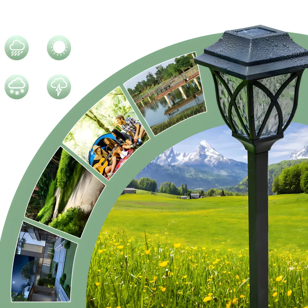 Solarne Vodootporne Lampe 2 u 1 Za Bajkovito Dvorište